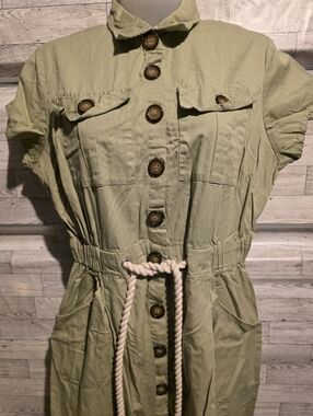Live 4 Truth Olive Utility Dress